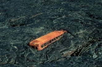 Школьный автобус поглотил вулкан килауэа