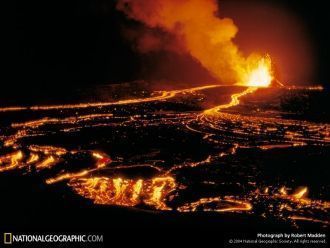 Фото вулкана Килауэа сделано в 2004г.