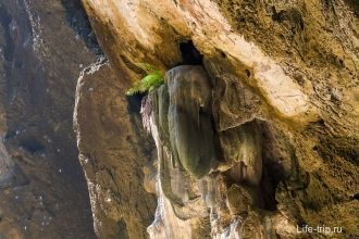 В пещере Phraya Nakhon есть сталактиты.