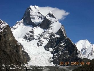 Гора находится между двумя ледниками: Ба