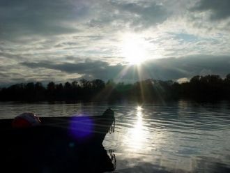 Рассвет на самом глубоком озере Беларуси