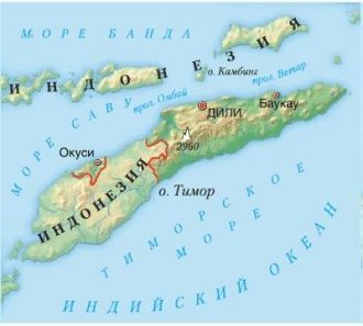 Море Саву (Savu Sea) на карте. Является 