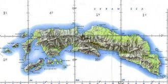 Остров Серам на карте.