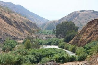Река Иордан в Иорданской рифтовой долине