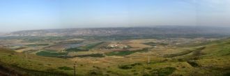 Панорама Иорданской рифтовой долины.