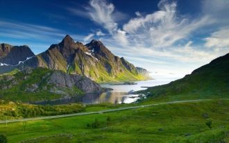 Скандинавские горы, протянувшиеся на рас