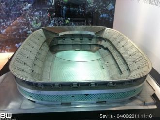 Макет стадиона Бенито Вильямарин.