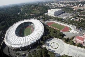 Стадио Олимпико с высоты птичьего полета