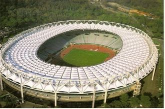 Стадио Олимпико вид с высоты.