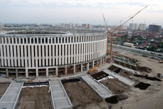 Строительство стадиона ФК Краснодар. Июл
