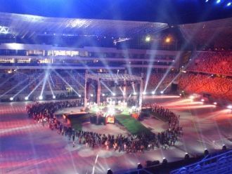 Церемония открытия «Арены Львов» состоял