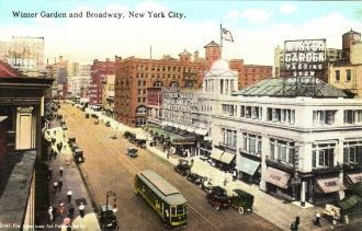 Бродвей,1916. В 1880 году манхэттенский 